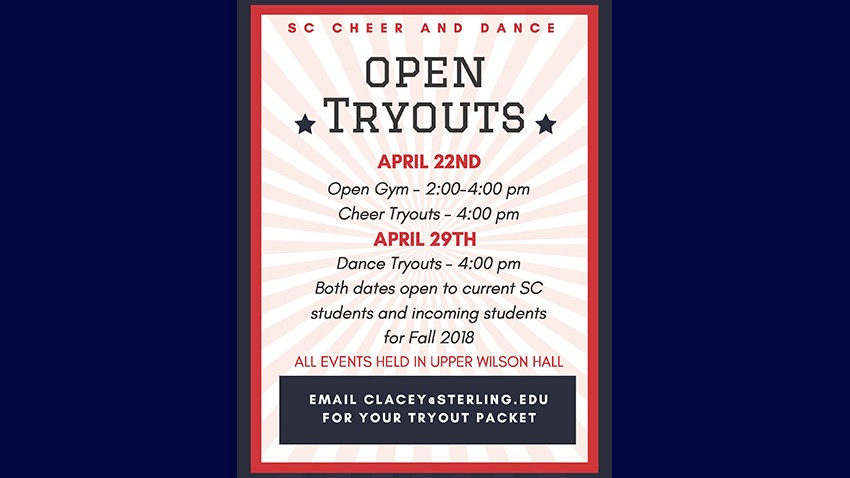 SC Cheer and Dance Open Tryouts Set For April 22nd & 29th
