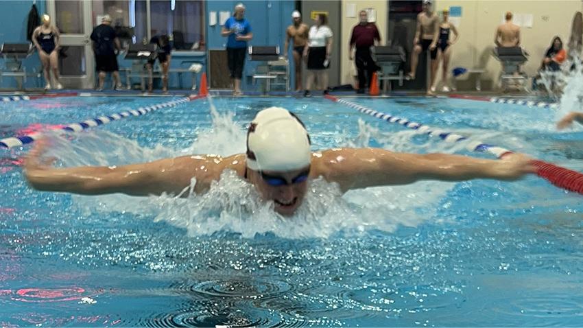 Warrior Swim Competes in Only Home Meet of the Season