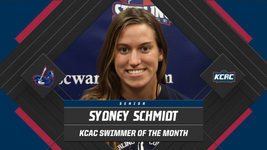 Schmidt Earns First KCAC Women's Swimmer of the Month Award