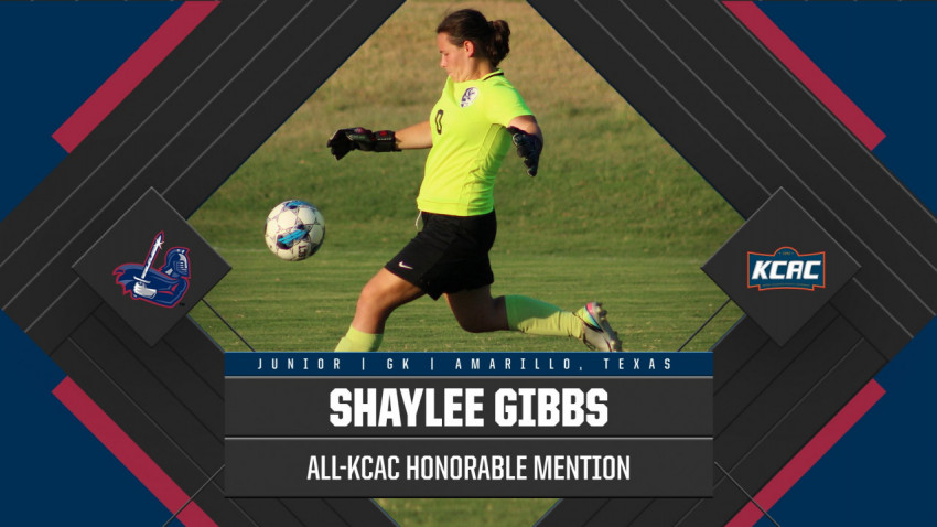 Gibbs Named All-KCAC Honorable Mention