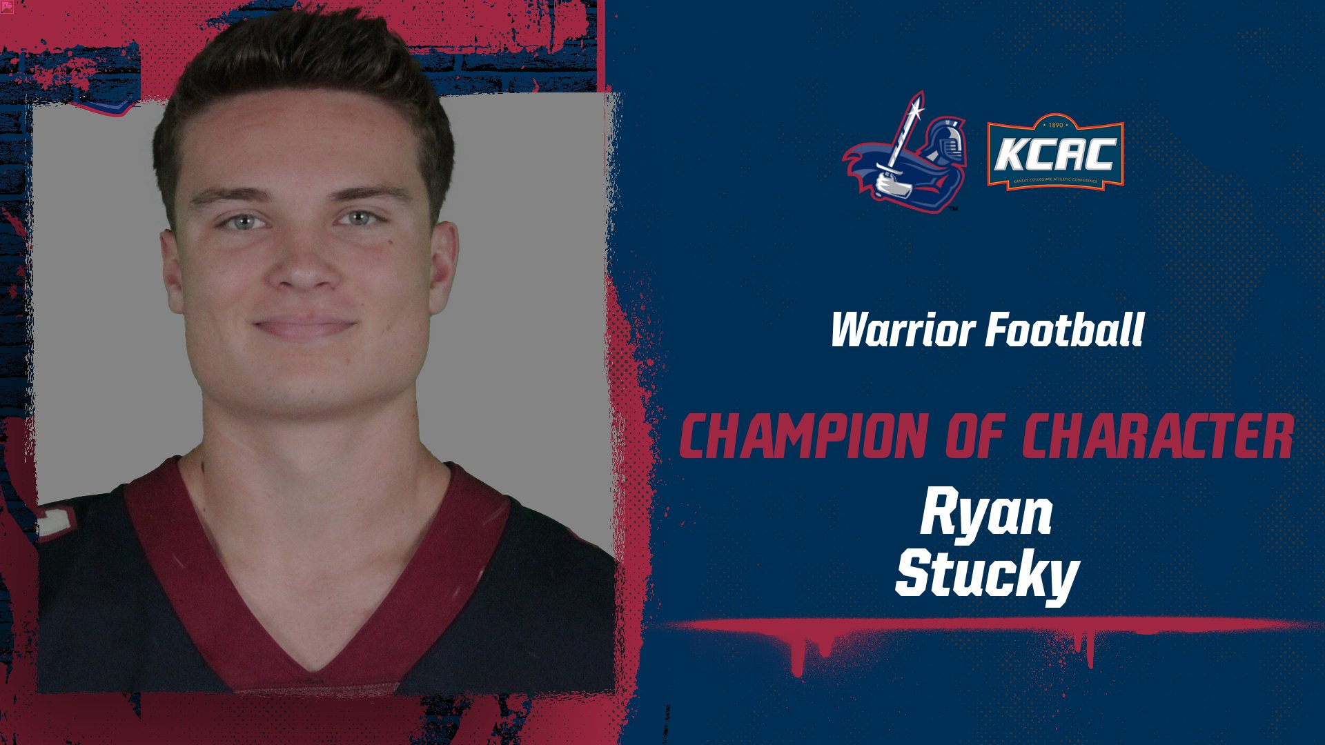 Stucky Named Warrior Football Champion of Character