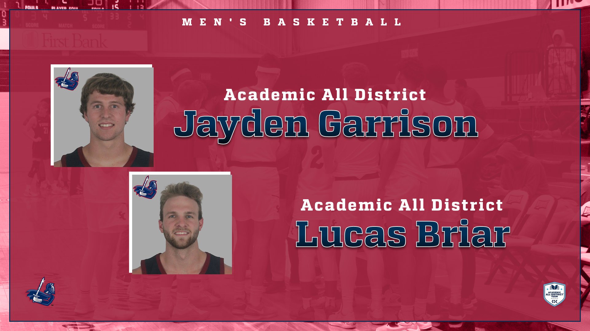 Briar and Garrison Selected for NAIA Academic All-District