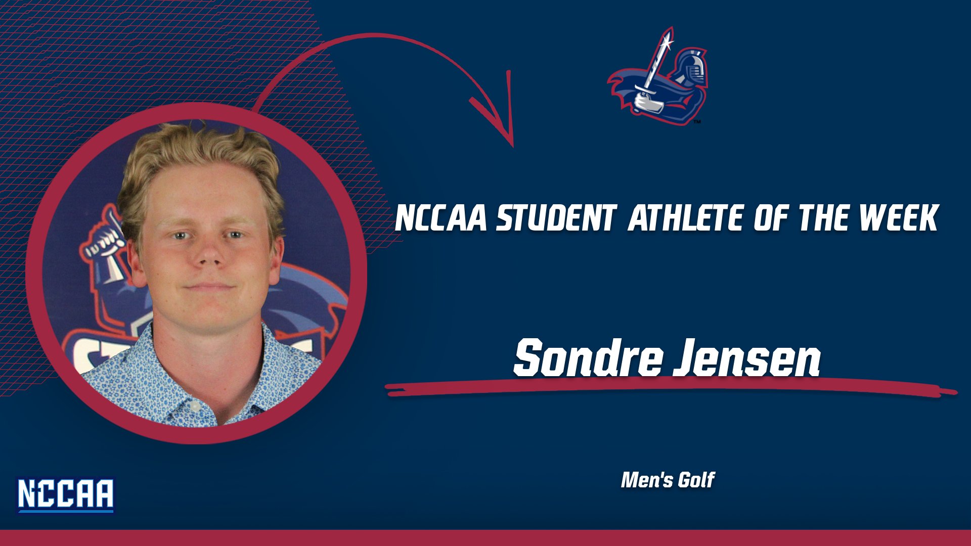 Jensen Selected as NCCAA Men's Golf Student Athlete of the Week