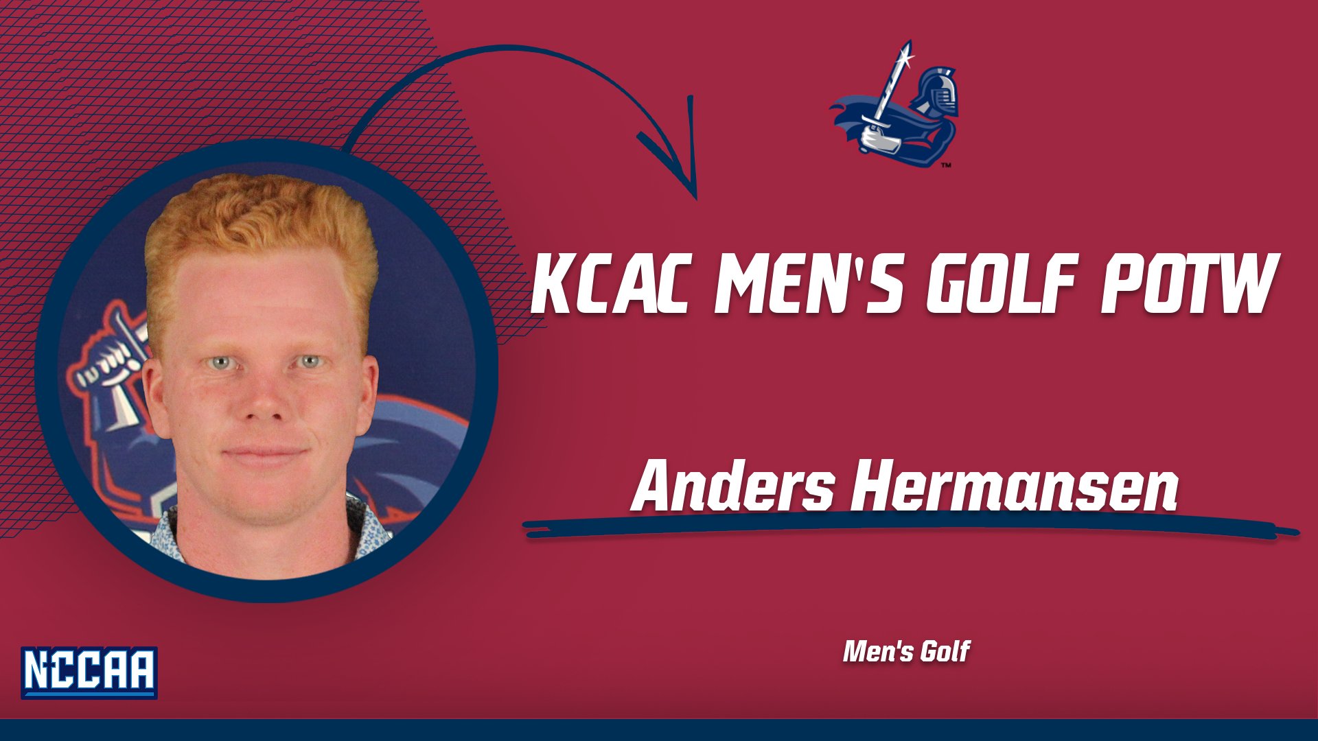 Hermansen Named KCAC Men's Golf POTW