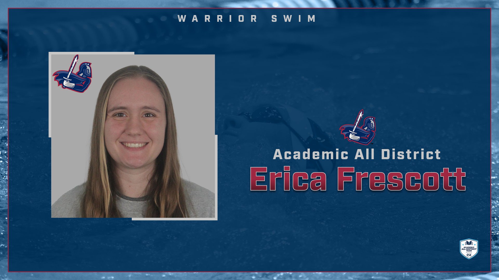 Frescott Claims Spot on NAIA Swimming Academic All-District List