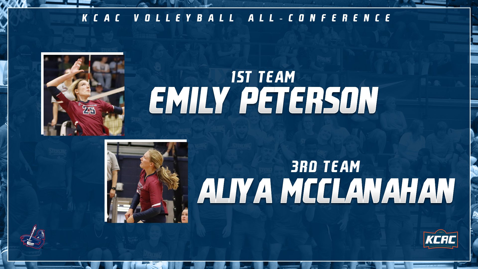 Peterson and McClanahan Selected for All-Conference Honors