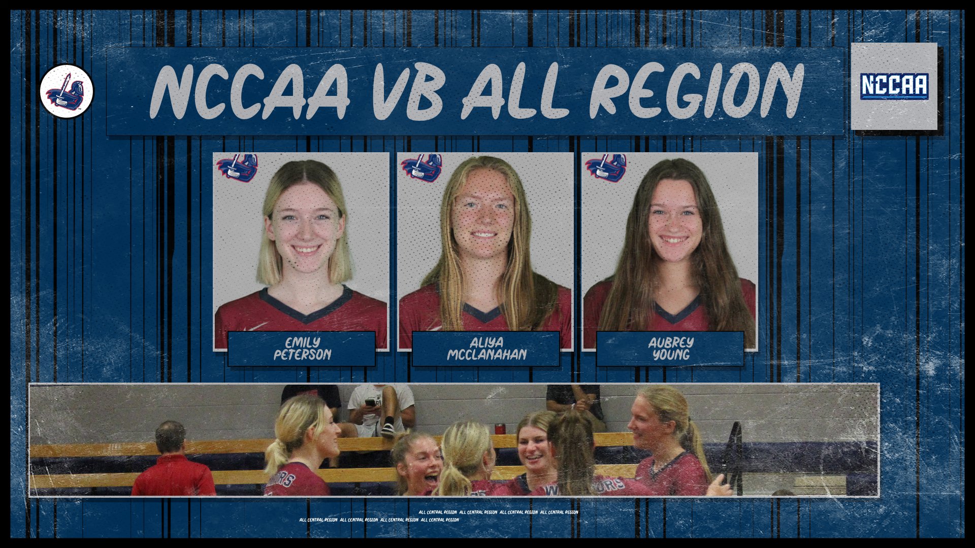 Three Warriors Named to NCCAA All-Central Region Team